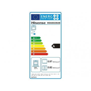 Hisense BSA65226AB + E6432C Φούρνος άνω Πάγκου 77lt με Κεραμικές Εστίες Π59.5εκ. Μαύρος